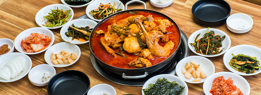 닭볶음탕 한상차림